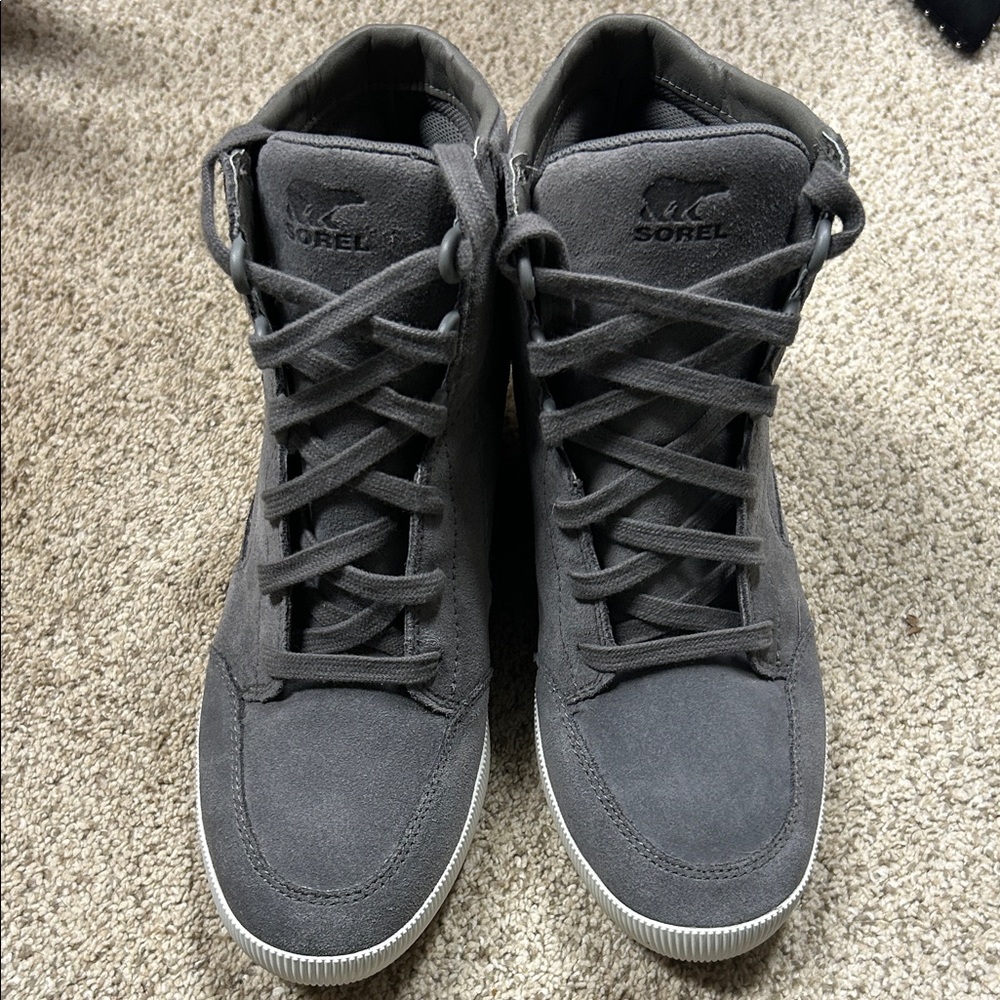 Sorel Women's Charcoal Lace-Up Sneakers